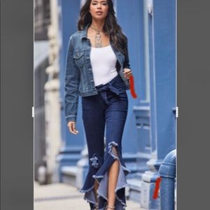 Venus Ruffle Detail Jeans Size 8